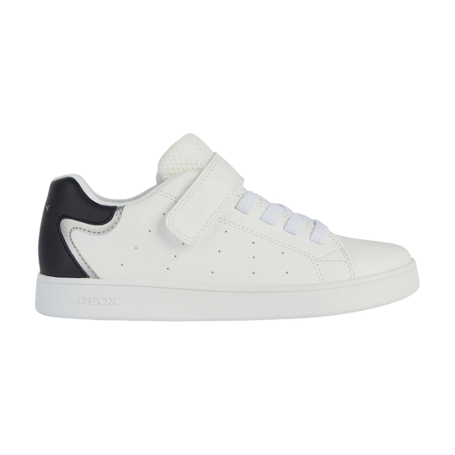 Geox Sneakers Bianca Nera con Strappo da Bambino