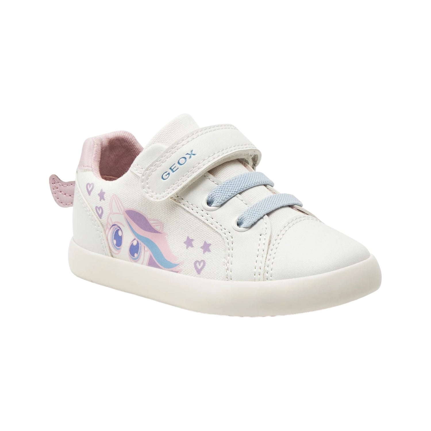 Geox Sneakers Bianca Rosa con Tema Unicorno da Bambina n.20/21/23