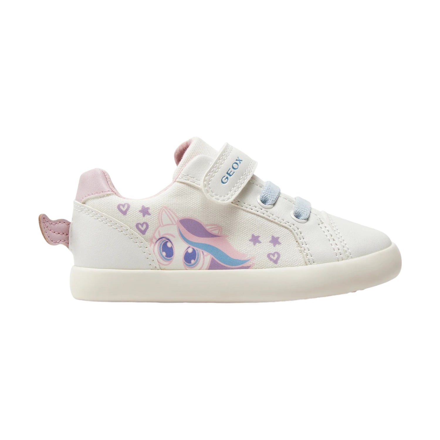 Geox Sneakers Bianca Rosa con Tema Unicorno da Bambina n.20/21/23