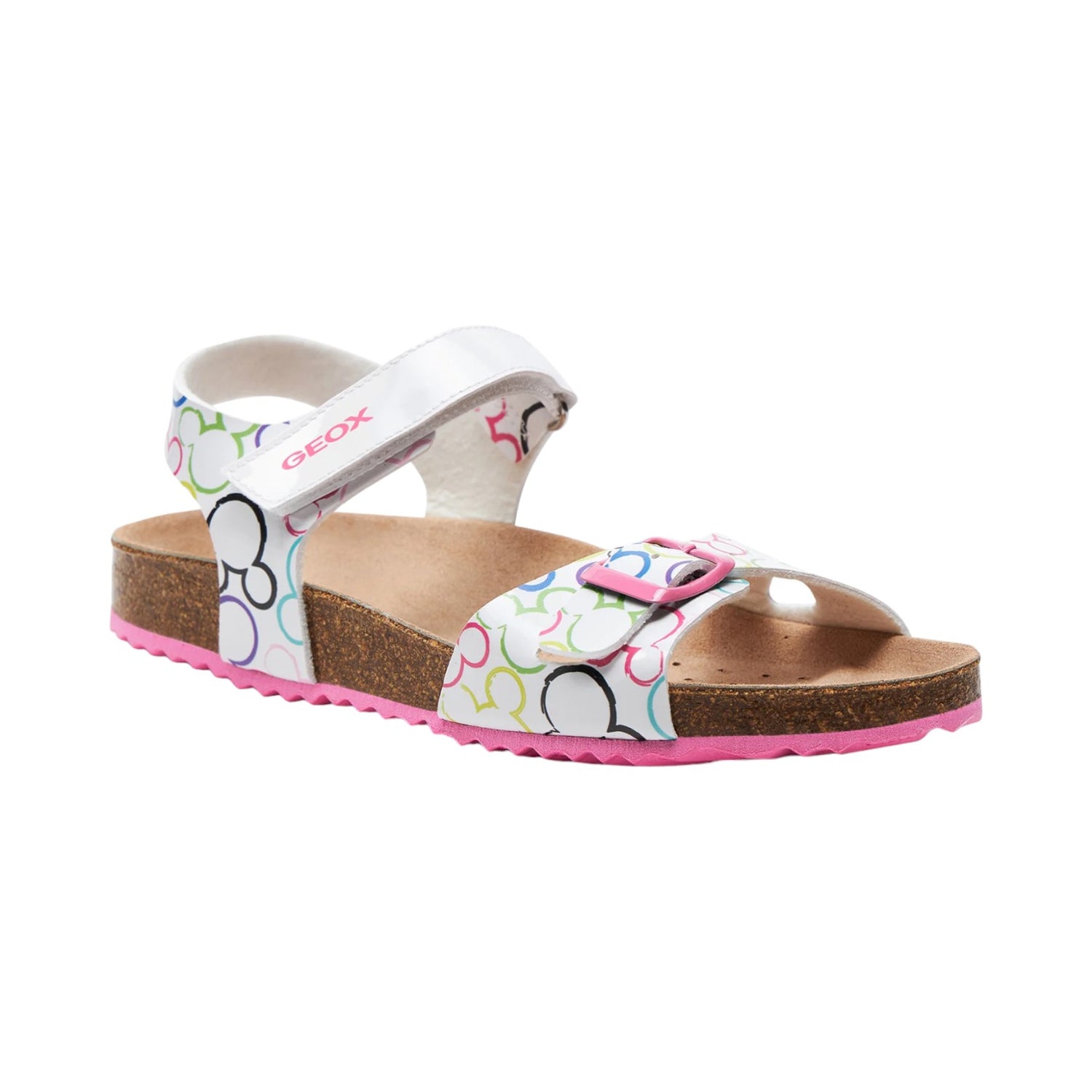 Geox Sandalo Bianco Multi con Strappo da Bambina n.24/25/26/27