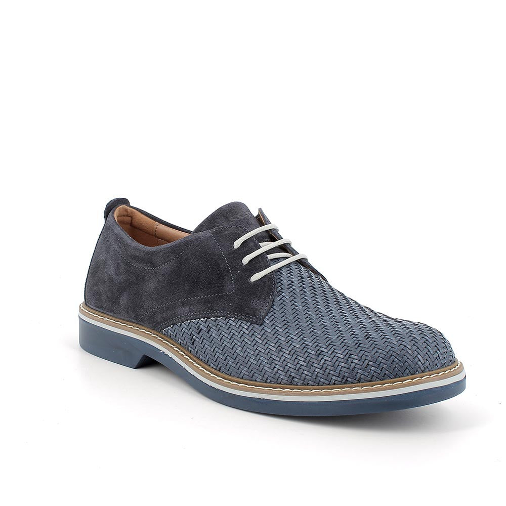 Igi&Co Uomo Scarpa Allacciata Traforata Blu