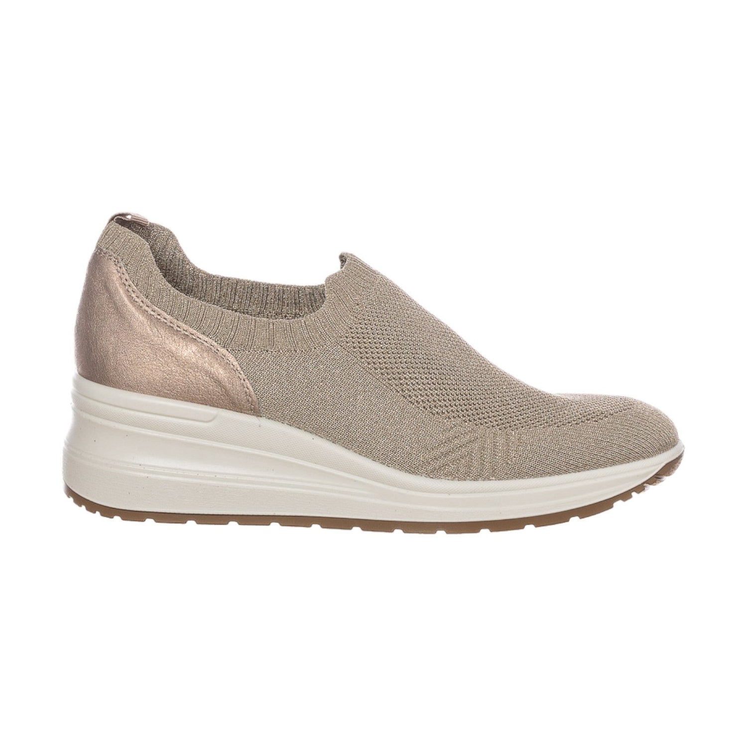 Enval Soft Slip On Donna in Tessuto Tortora Beige