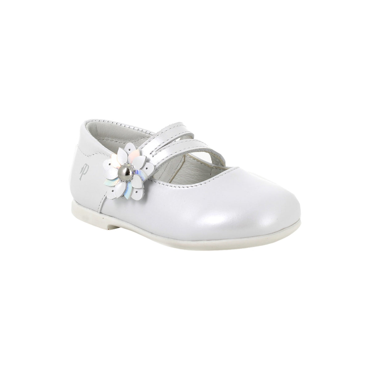 Primigi Ballerina Bianca con Fiorellino sullo Strappo da Bambina