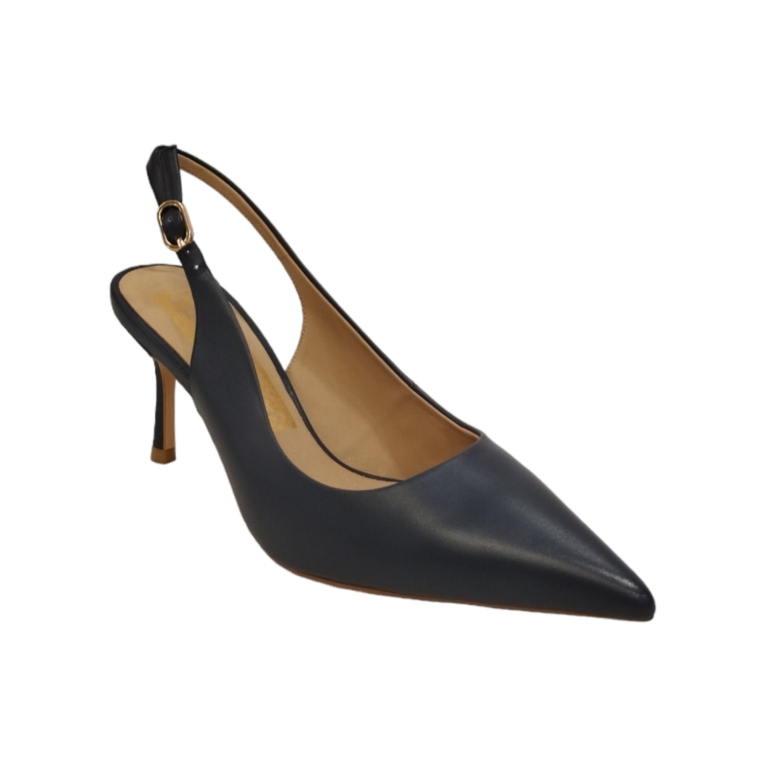 Chiconic Chanelle Donna in Pelle Blu con Tacco a Spillo di 8cm