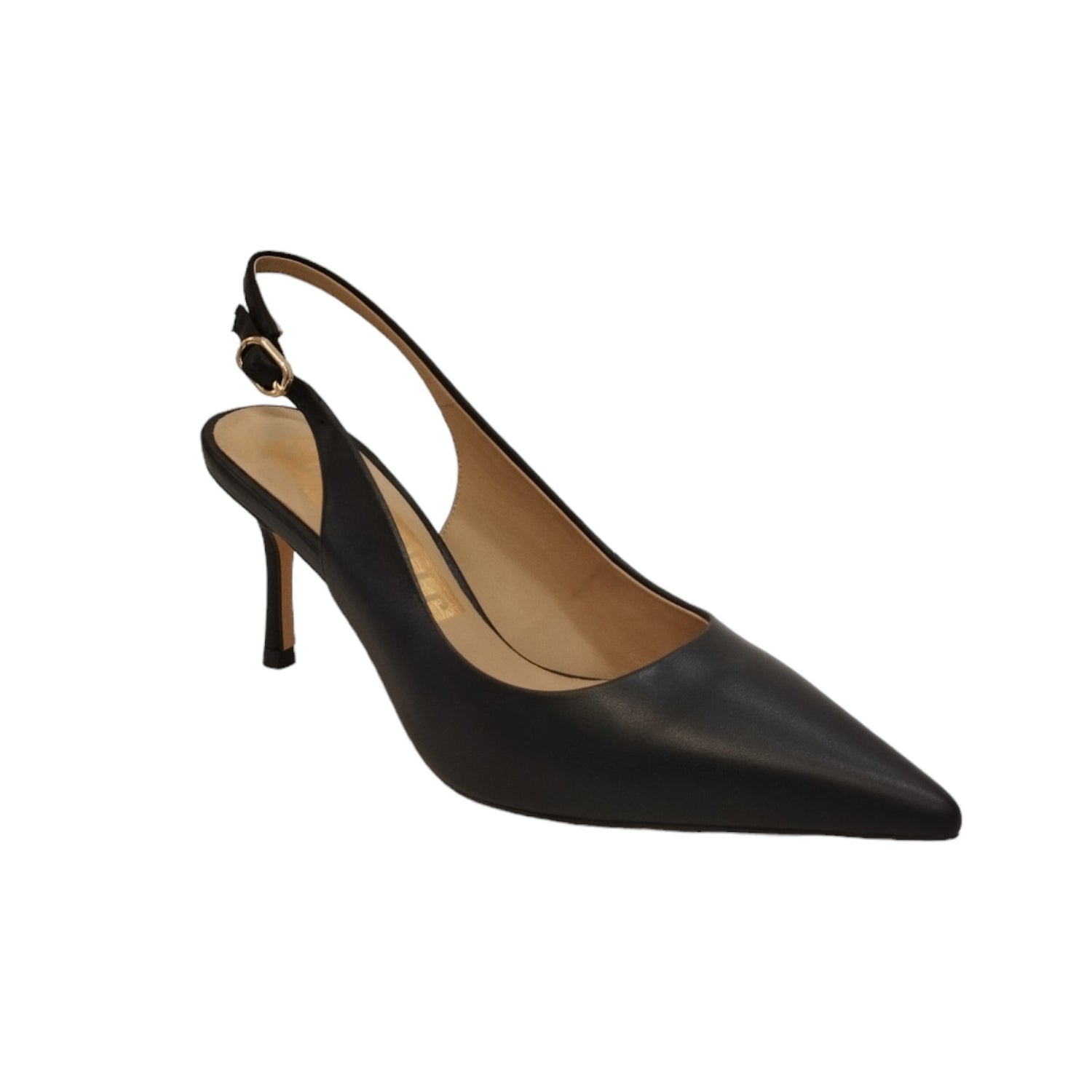 Chiconic Chanelle  Donna in Pelle Nera con Tacco a Spillo di 8cm