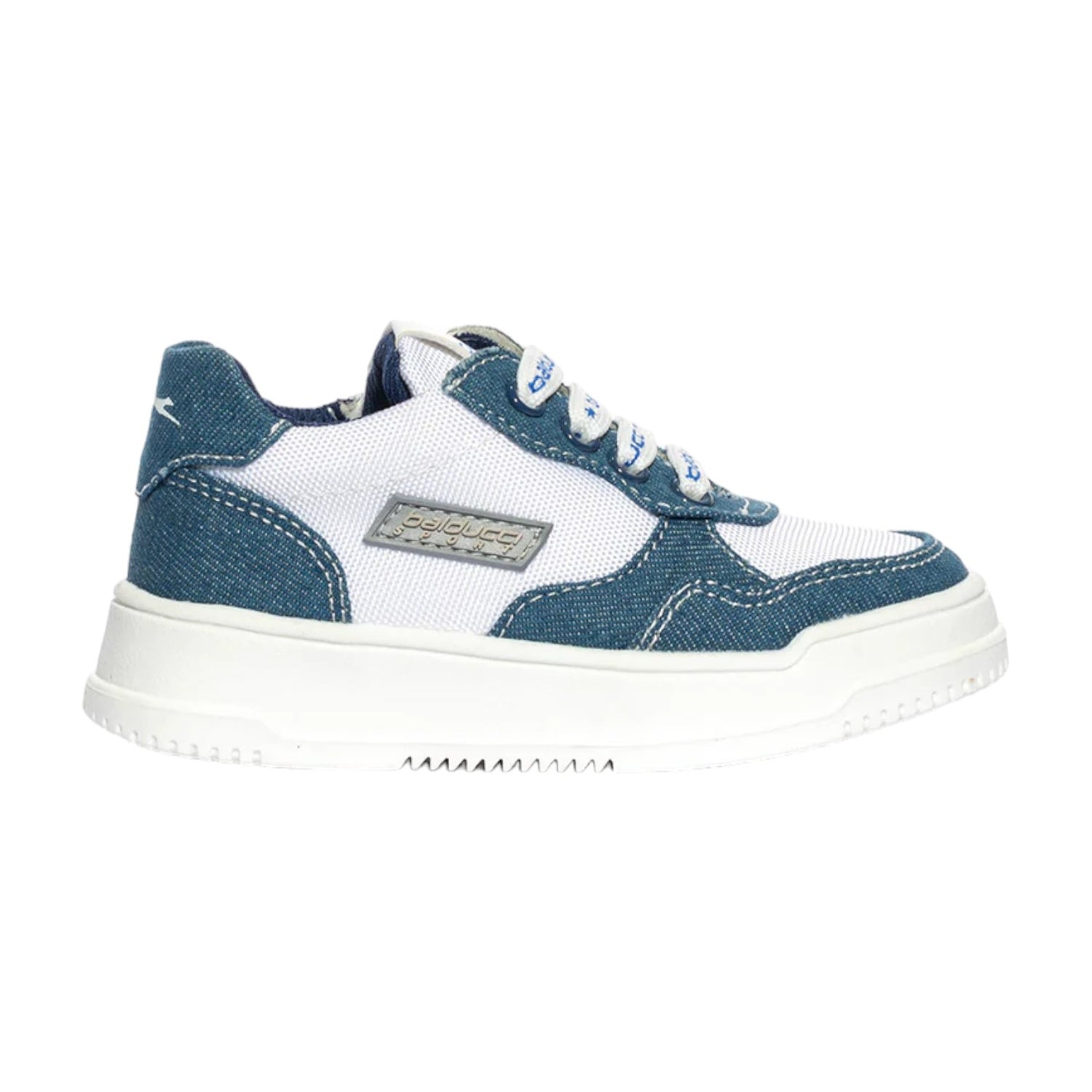 Balducci Sneakers Jeans con Lacci e Cerniera da Bambino