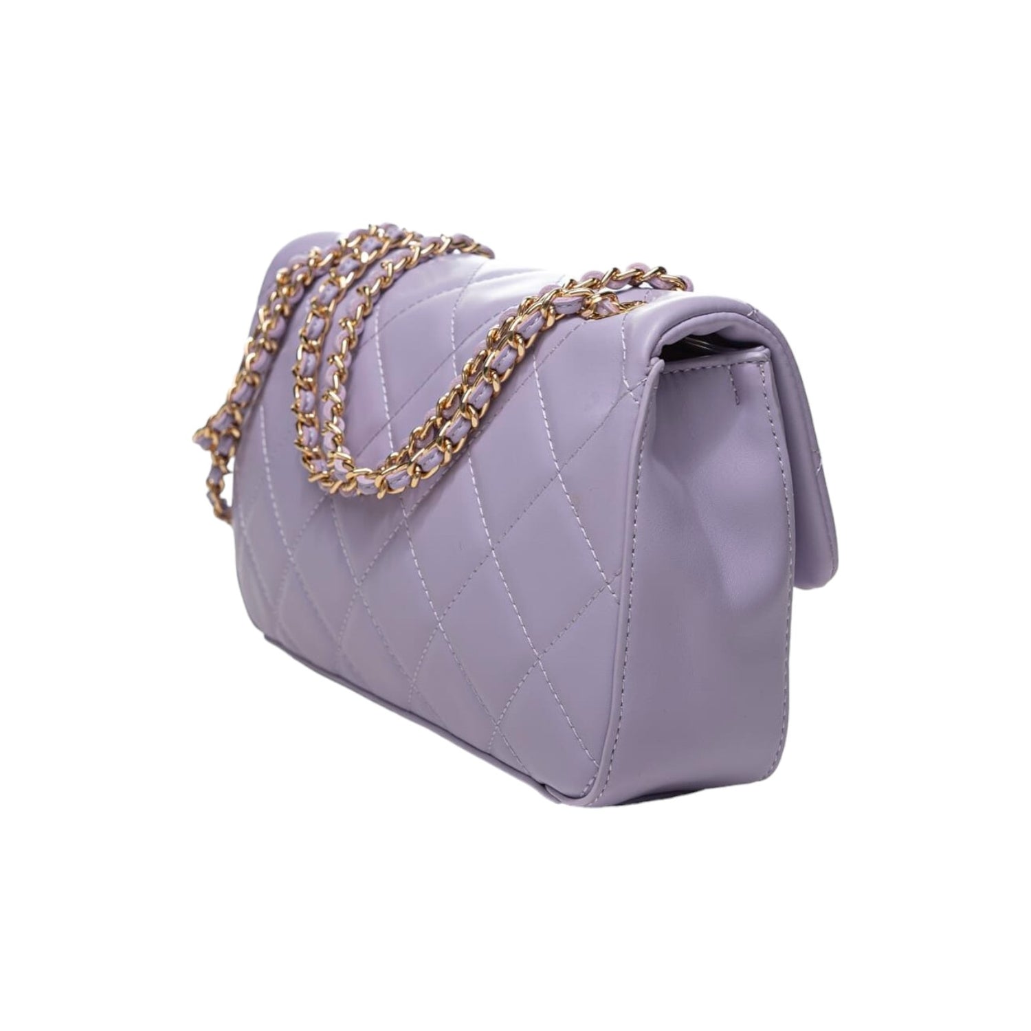 Gaelle Borsa a Tracolla Donna in Ecopelle Lilla con Fantasia Matelasse A Rombi