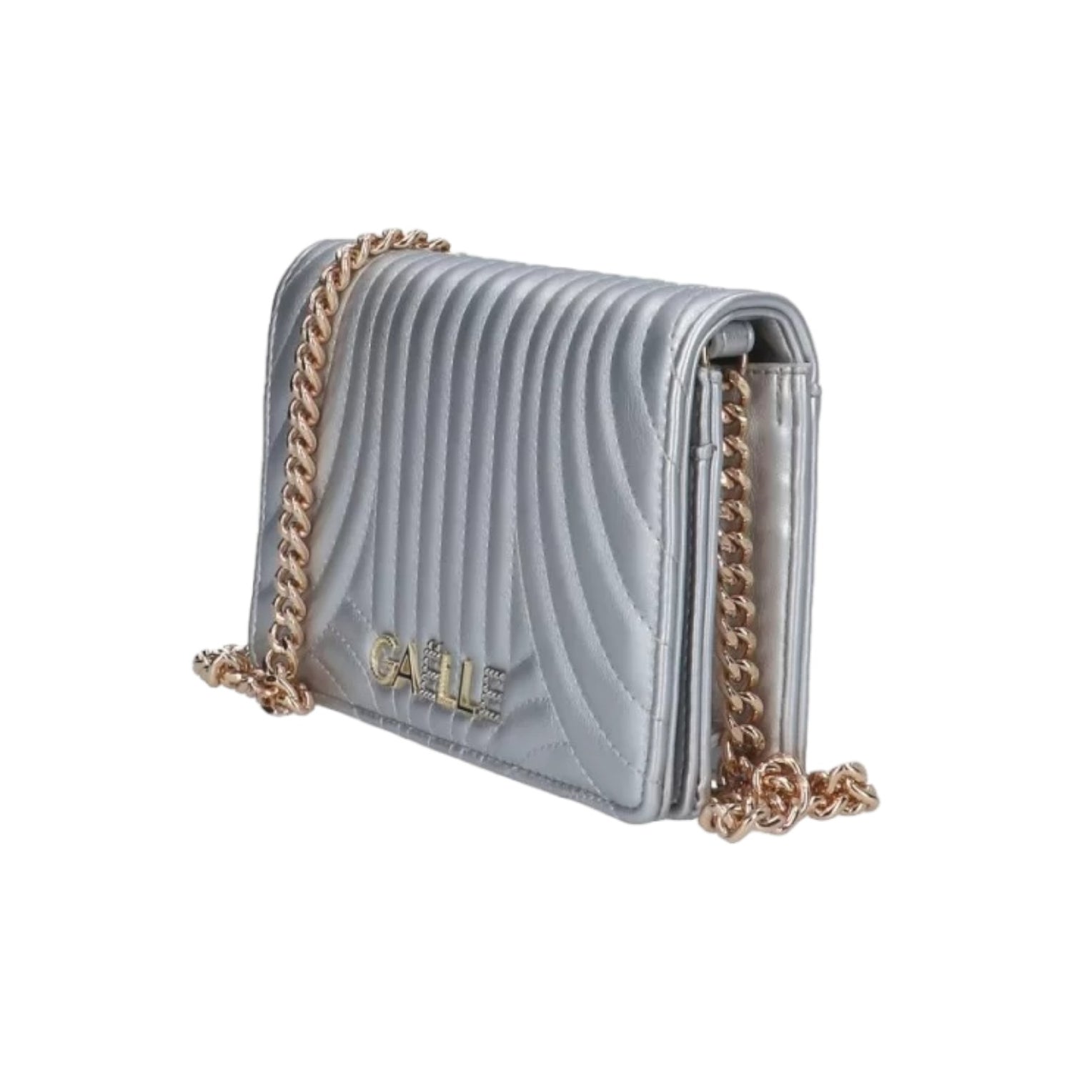 Gaelle Pochette Trapuntata Argento Mini