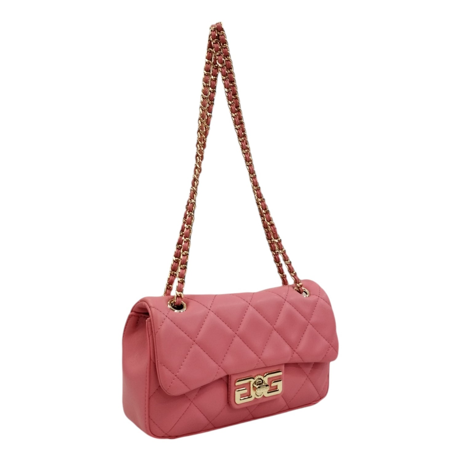 Gaelle Mini Borsa a Tracolla Donna in Ecopelle Fucsia Con Chiusura Girello Double G