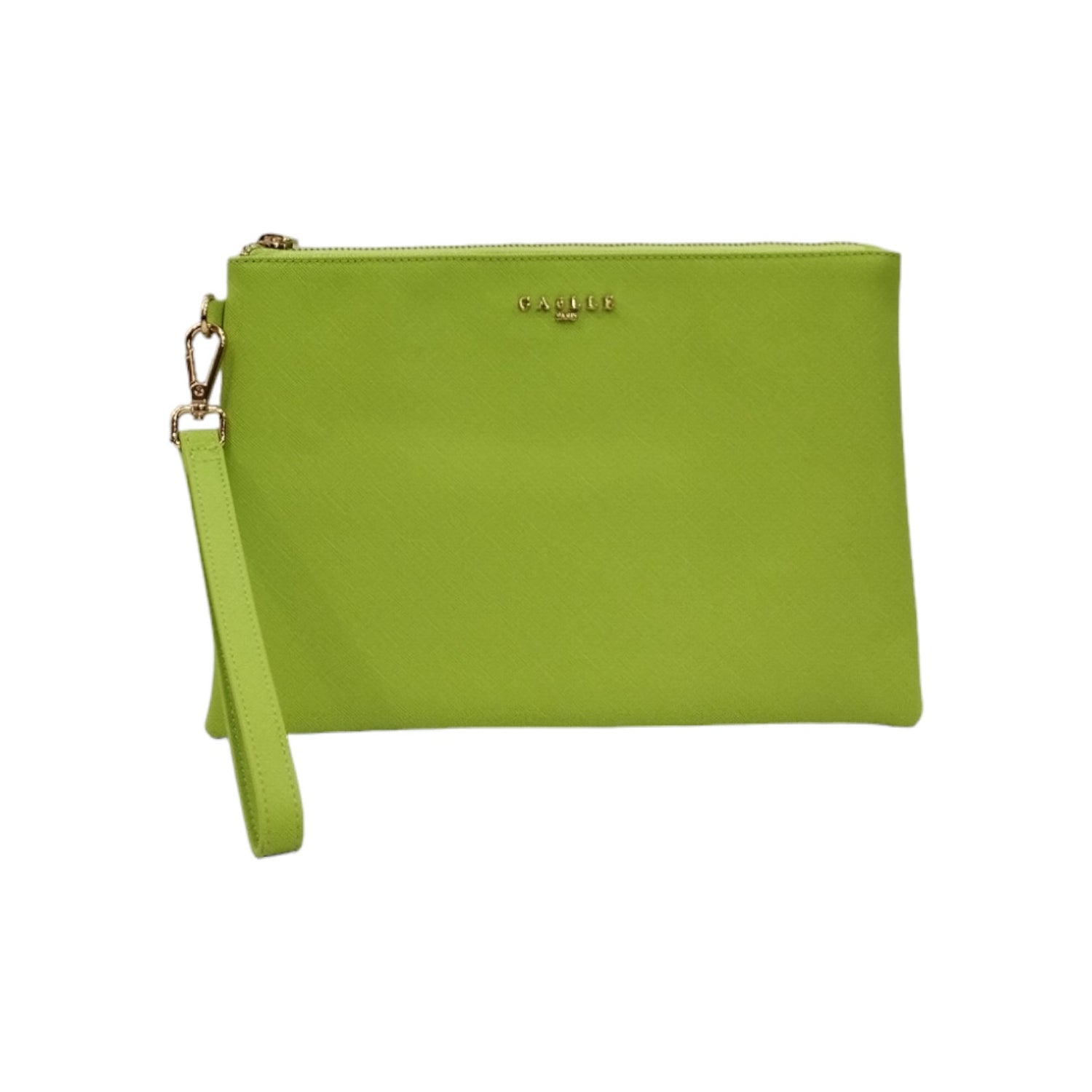 Gaelle Bustina Donna in Ecopelle Verde Lime con Polsino