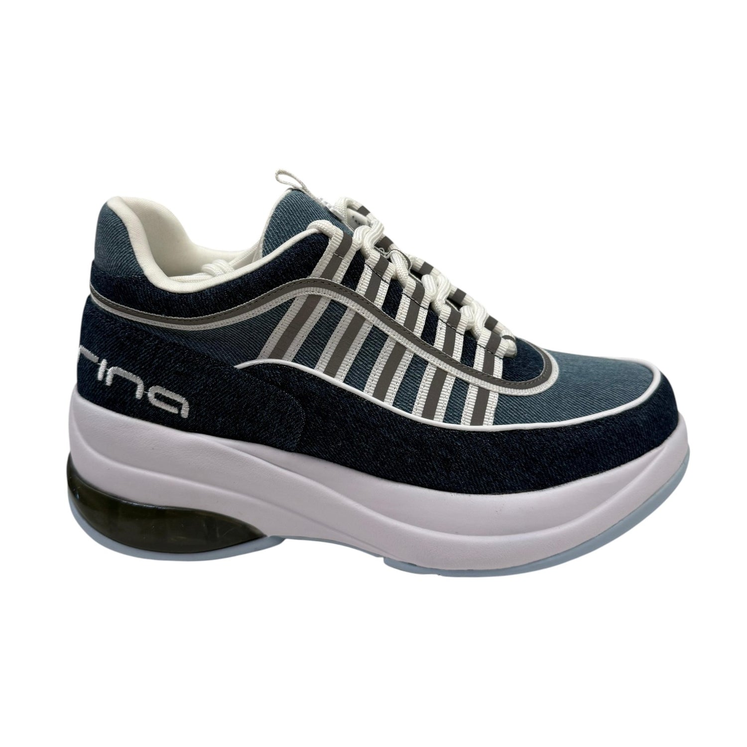 Fornarina Up Sneakers Donna Denim Blu