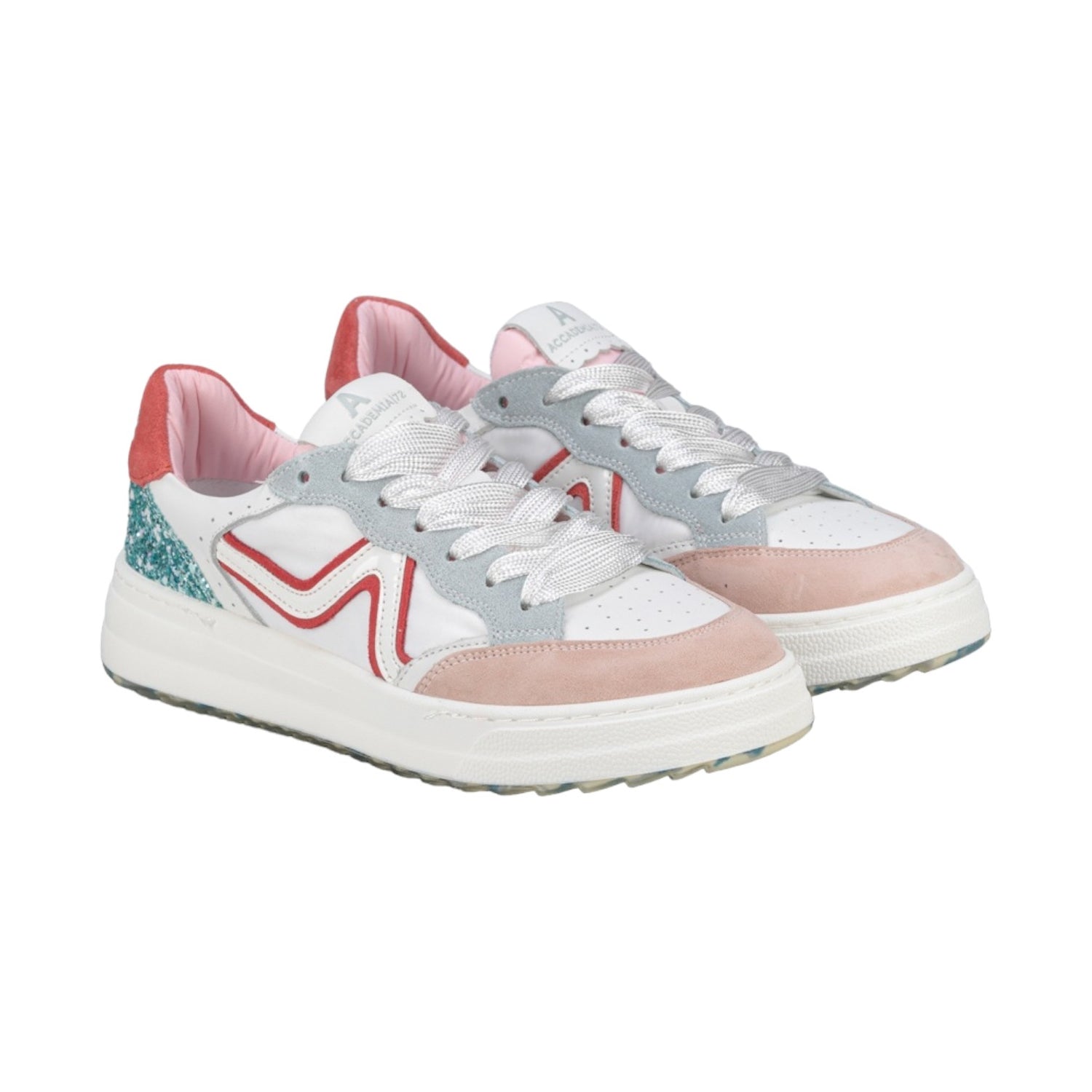 Accademia 32 Sneakers Donna Bianco Rosa