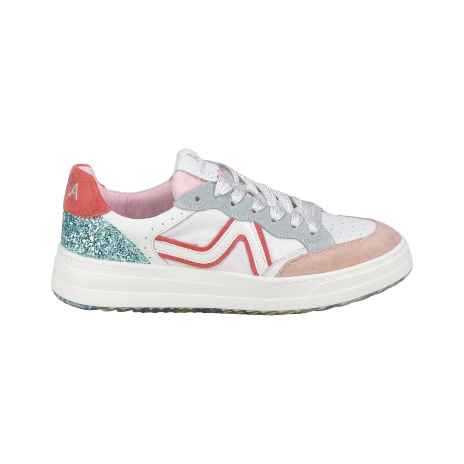 Accademia 32 Sneakers Donna Bianco Rosa