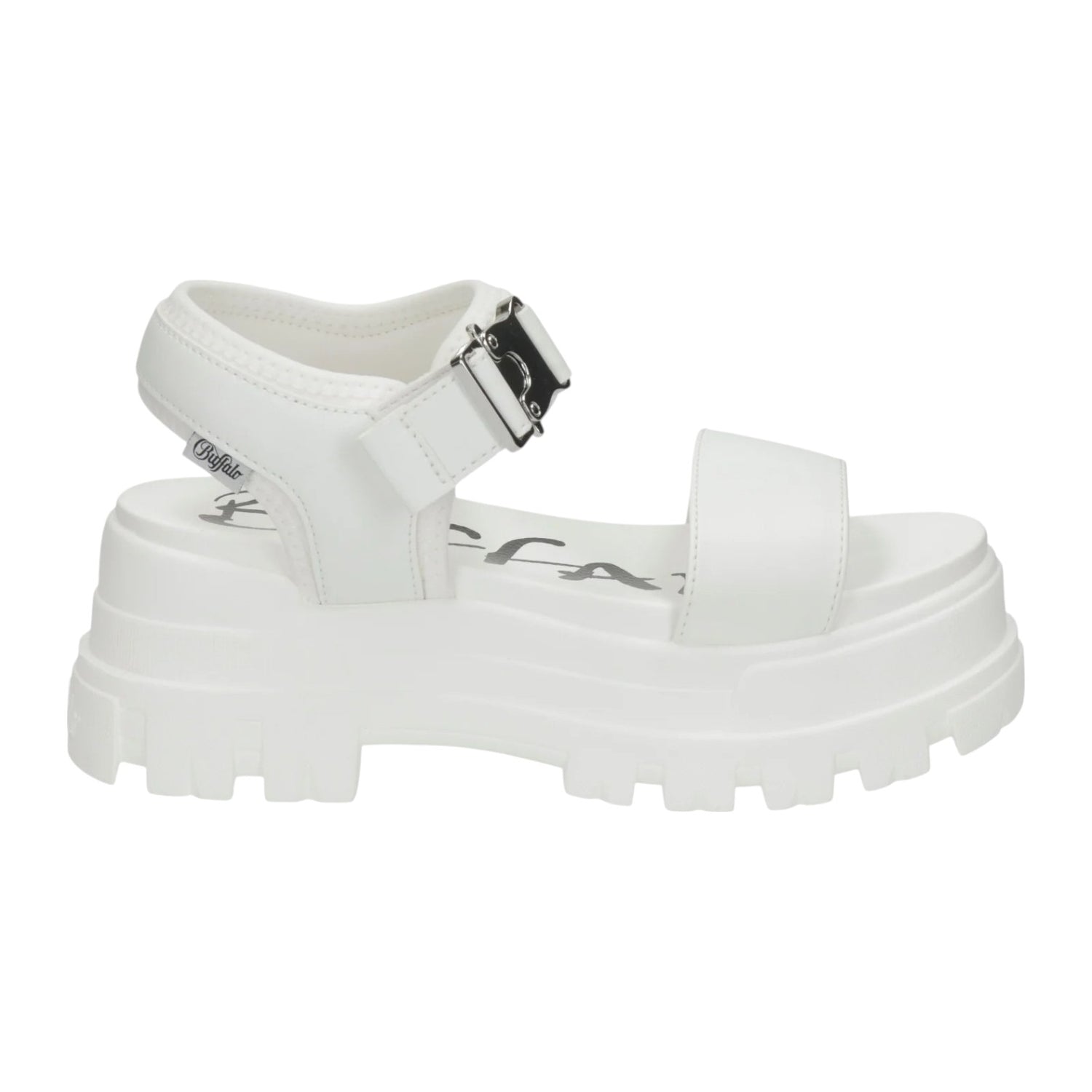 Buffalo Jojo Sandalo Bianco Platform da Donna
