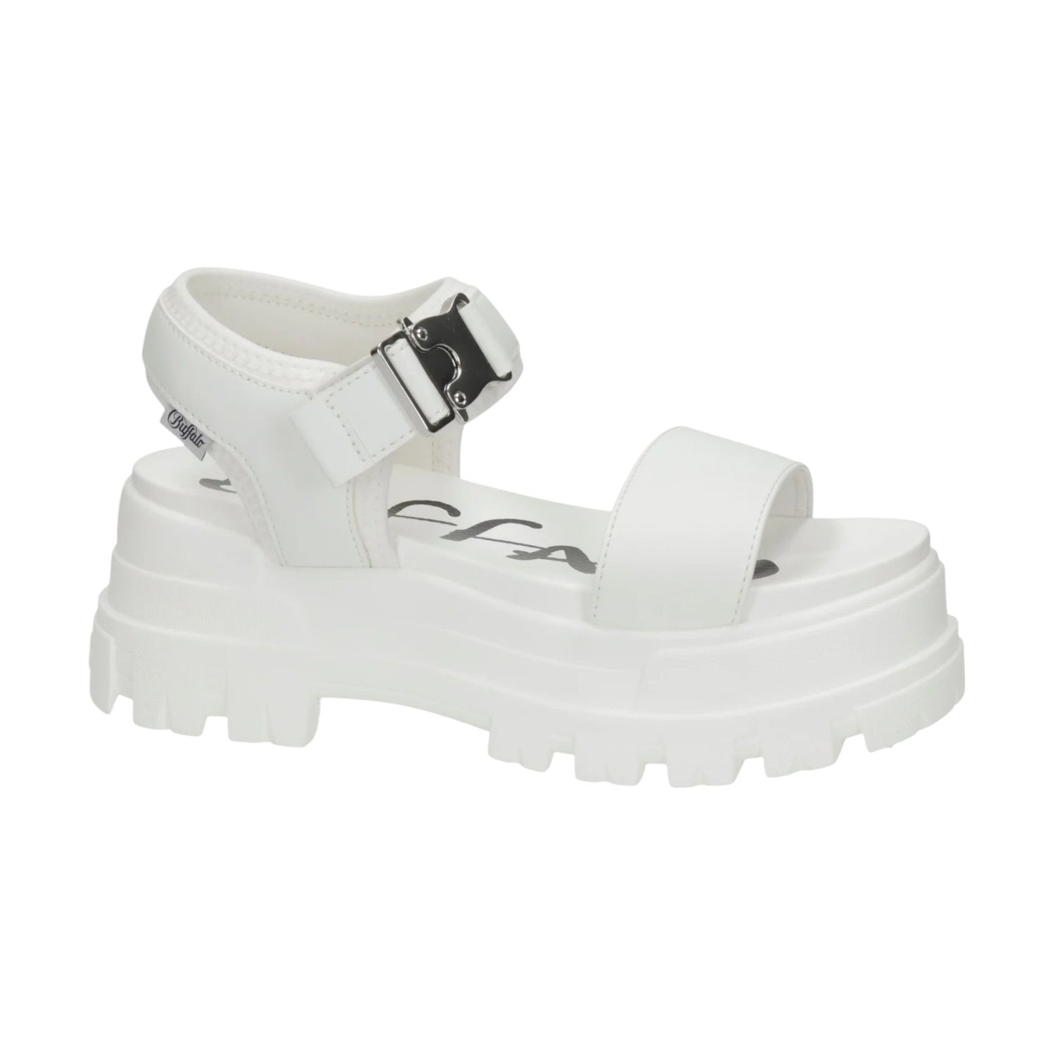 Buffalo Jojo Sandalo Bianco Platform da Donna