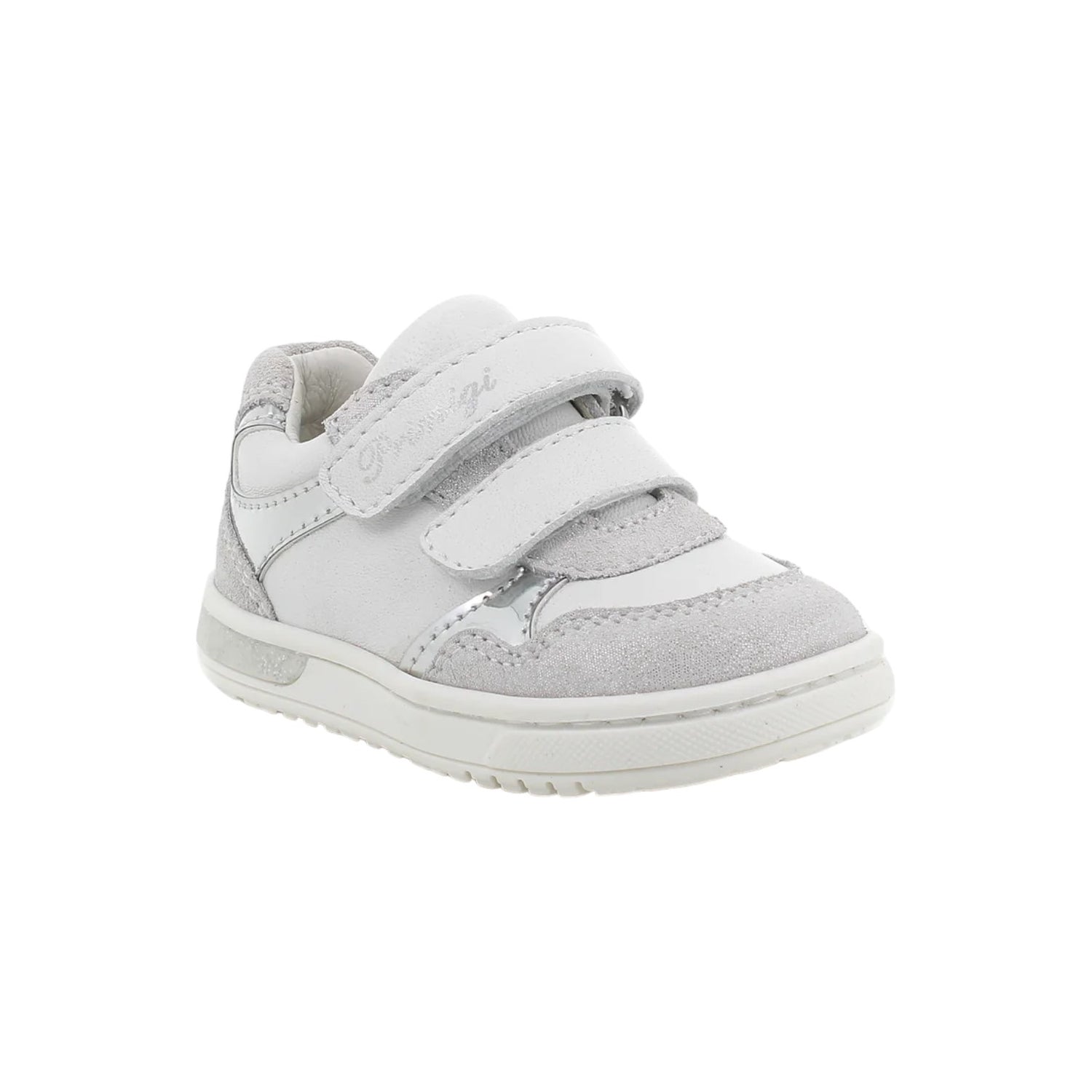 Primigi Sneakers Bianca con Dettagli Argento da Bambina