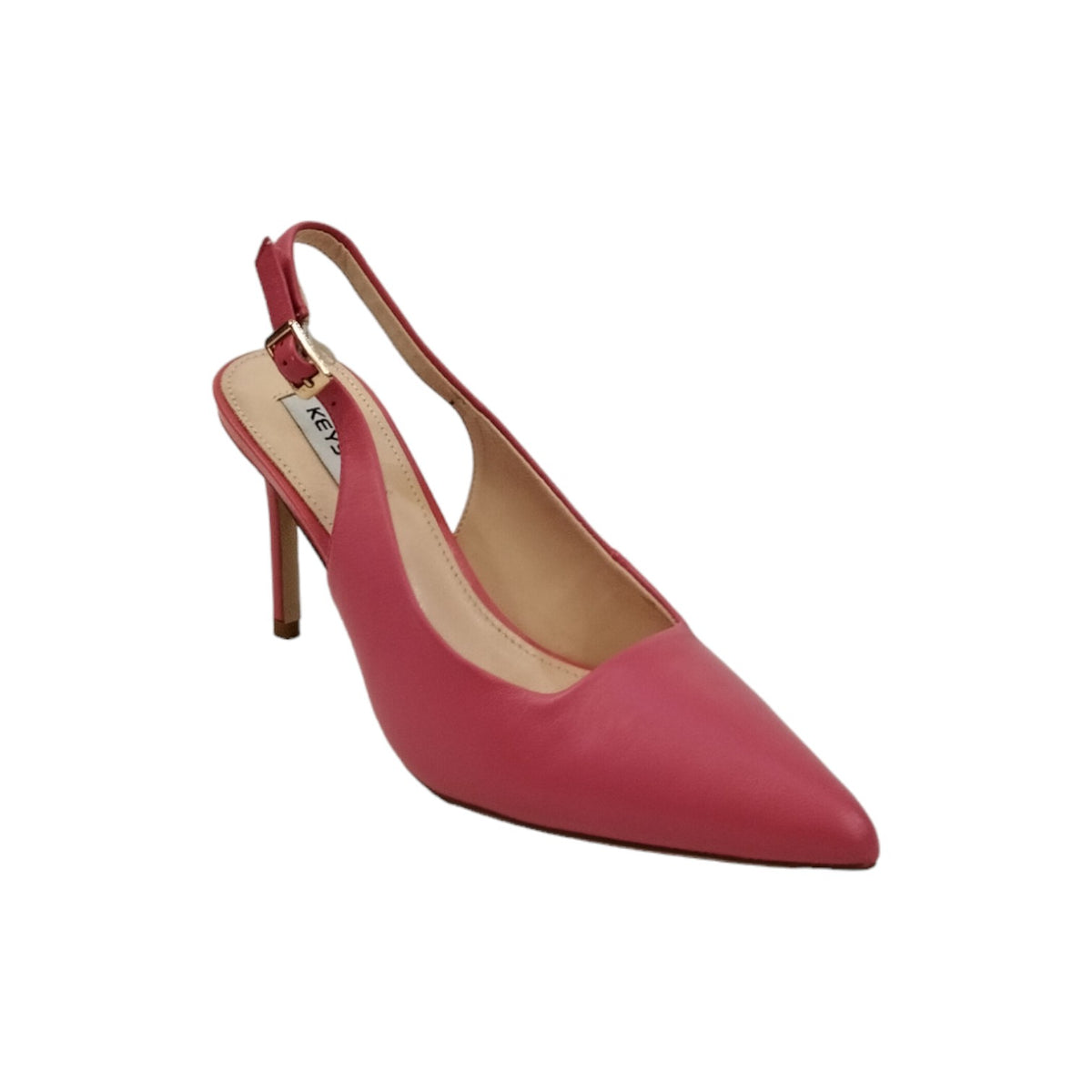 Keys Chanelle  Donna in Pelle Fucsia con Tacco a Spillo 90mm