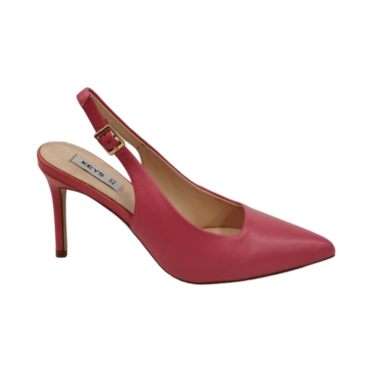 Keys Chanelle  Donna in Pelle Fucsia con Tacco a Spillo 90mm