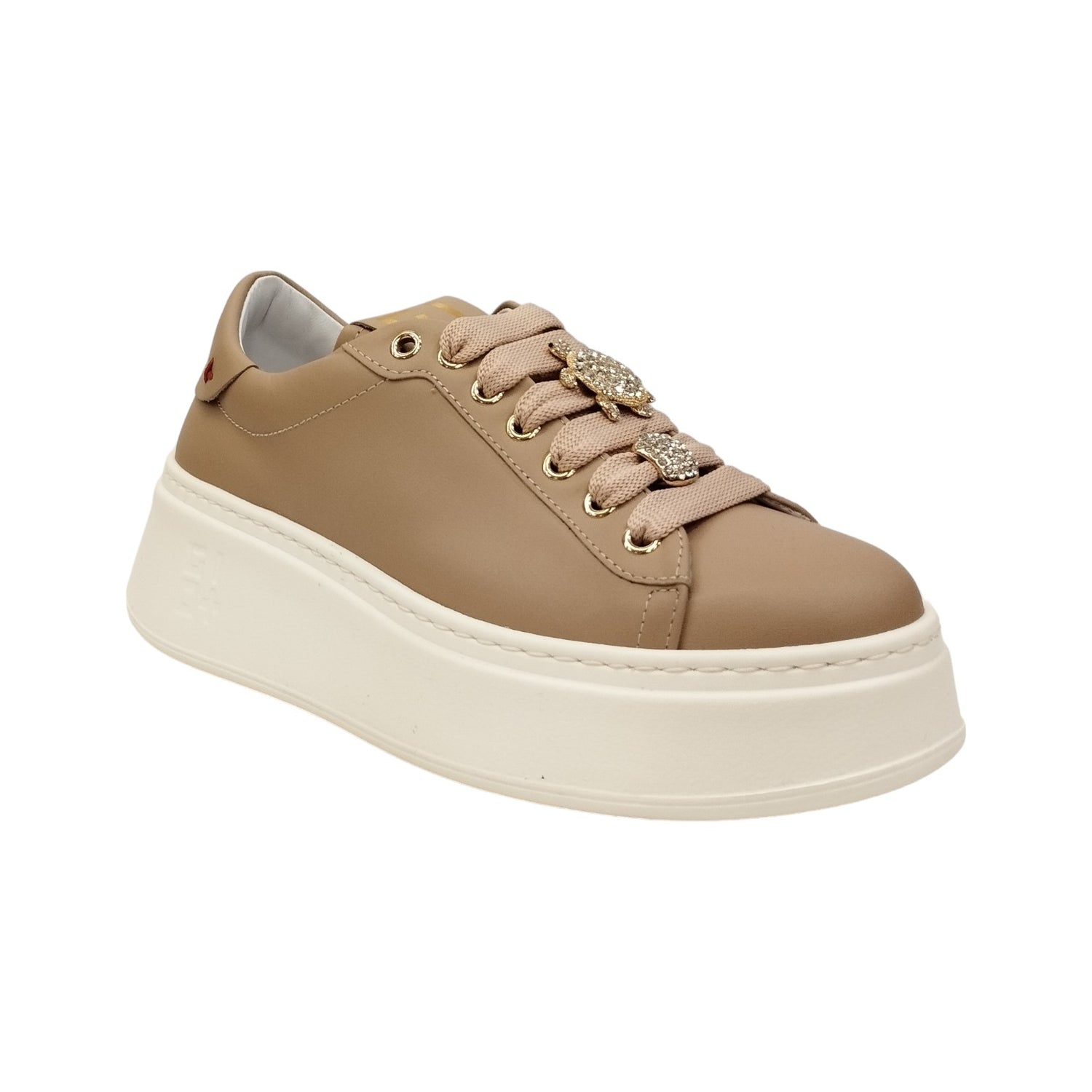 Gio+ Sneakers Platform Nudo con Doppio Accessorio