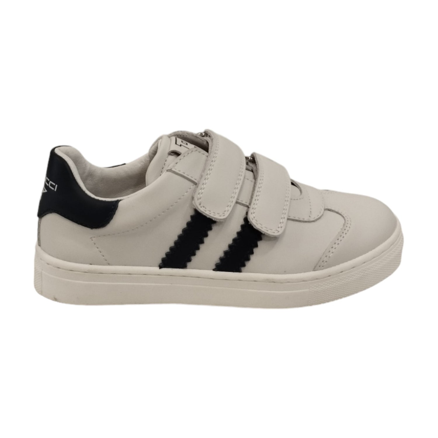 Balducci Sneakers Bianco Blu con Doppio Strappo da Babmbino