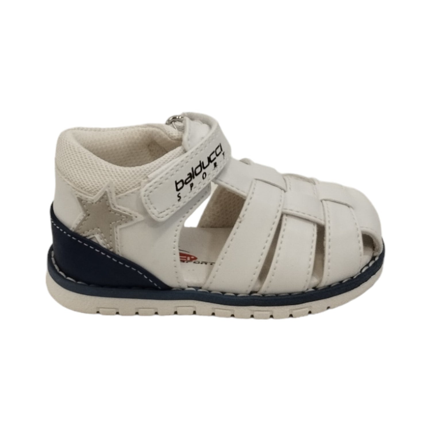 Balducci Ragnetto Bianco con Strappo in Pelle da Bambino