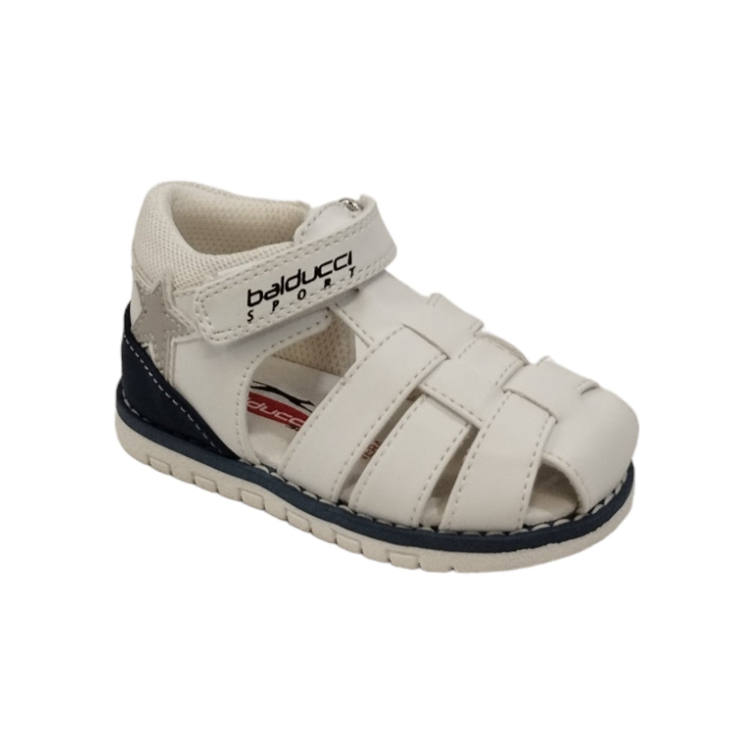 Balducci Ragnetto Bianco con Strappo in Pelle da Bambino