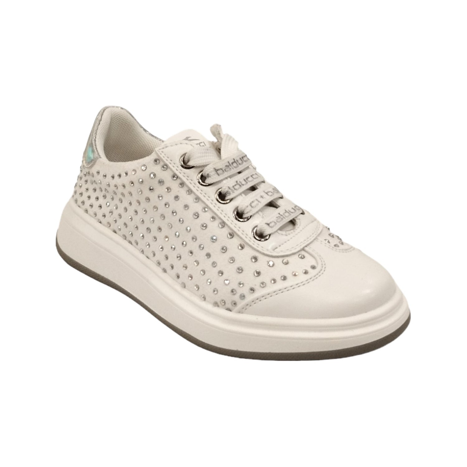 Balducci Sneakers Bianca con Applicazione Strass da Bambina