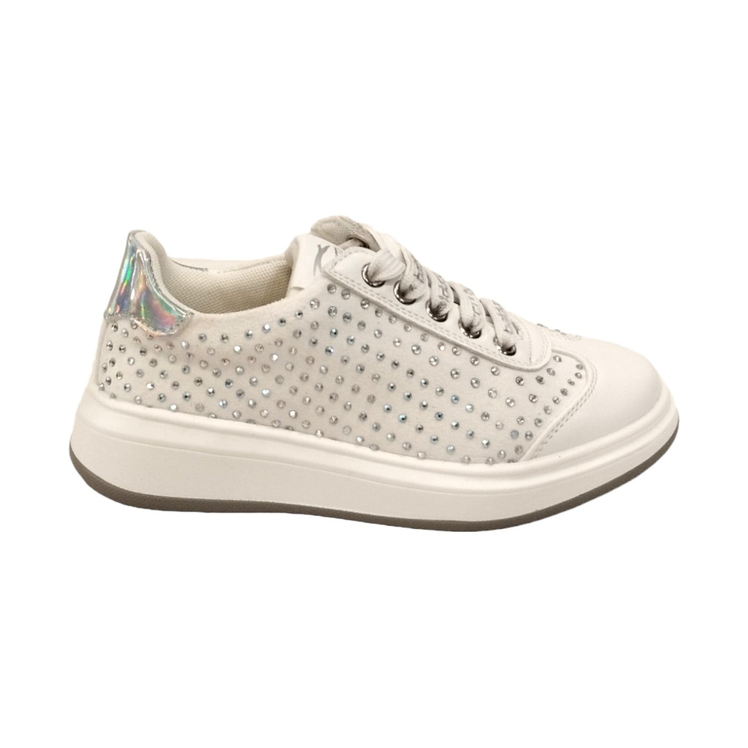 Balducci Sneakers Bianca con Applicazione Strass da Bambina