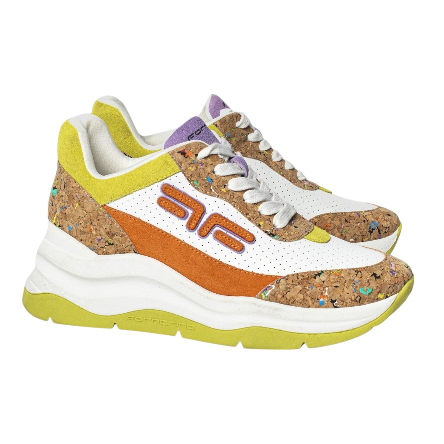 Fornarina Manila Sneakers Lime Multi