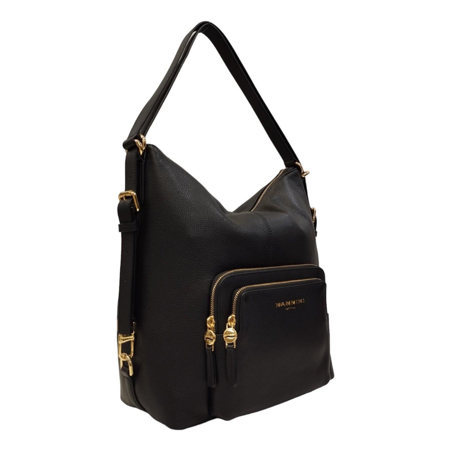 Nannini Firenze Sacca/Zaino Tiziana Donna in Pelle Nera