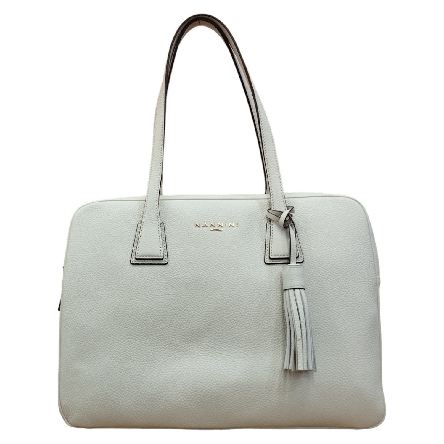 Nannini Shopping Bag Camilla Latte con Doppia Zip