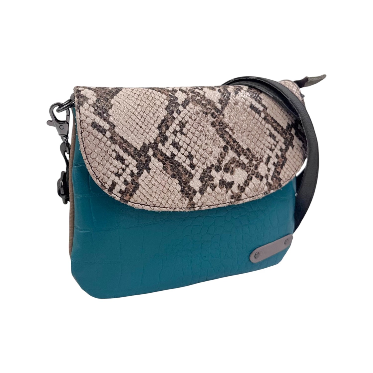 Soruka Tracolla Donna in Pelle Coccodrillo Multicolor