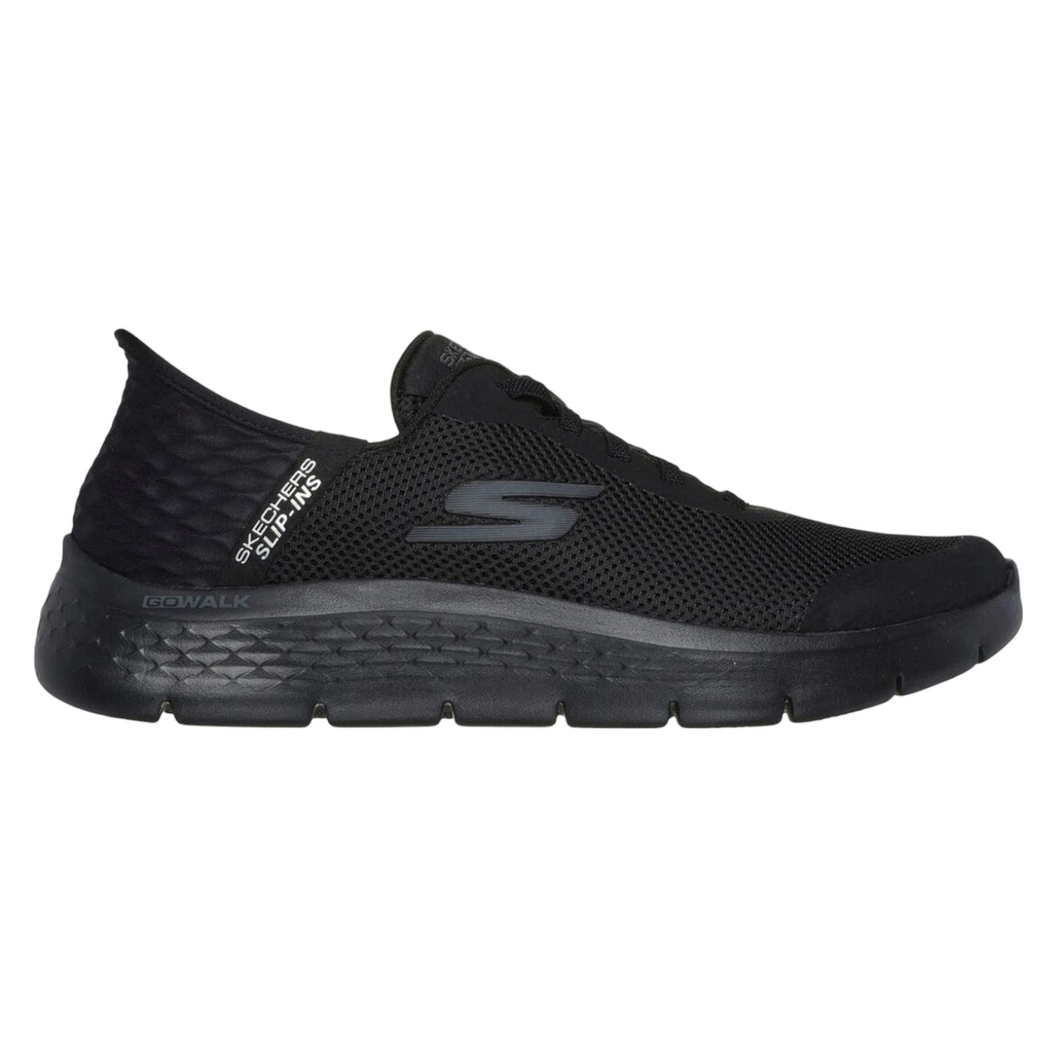 Skechers Slip-ins Nero Go Walk Flex-Hands Up da Uomo