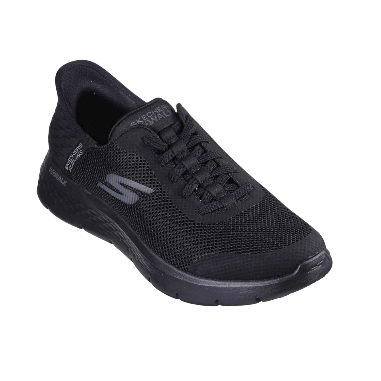 Skechers Slip-ins Nero Go Walk Flex-Hands Up da Uomo