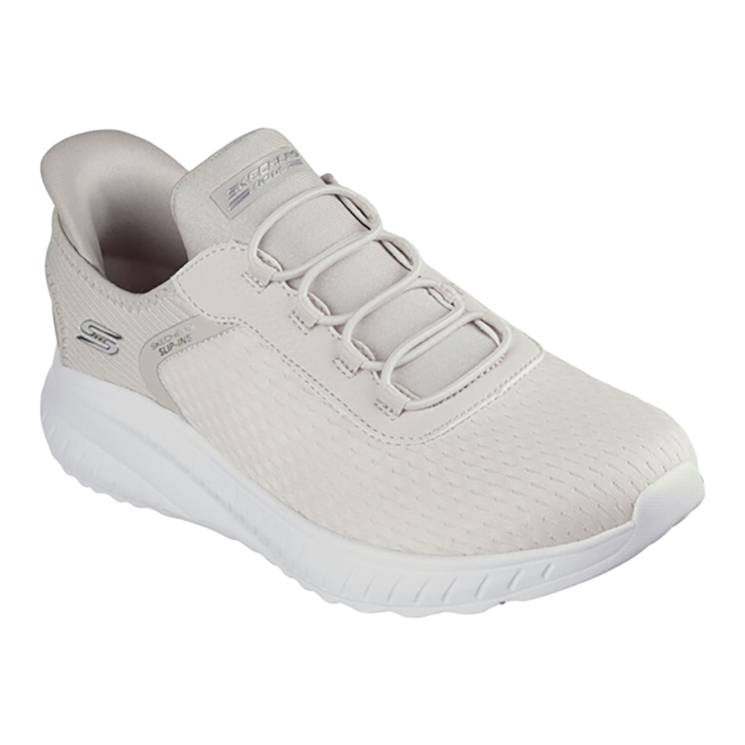 Skechers Slip-Ins BOBS Sport Squad Chaos Bianco Da Donna Con Memory Foam