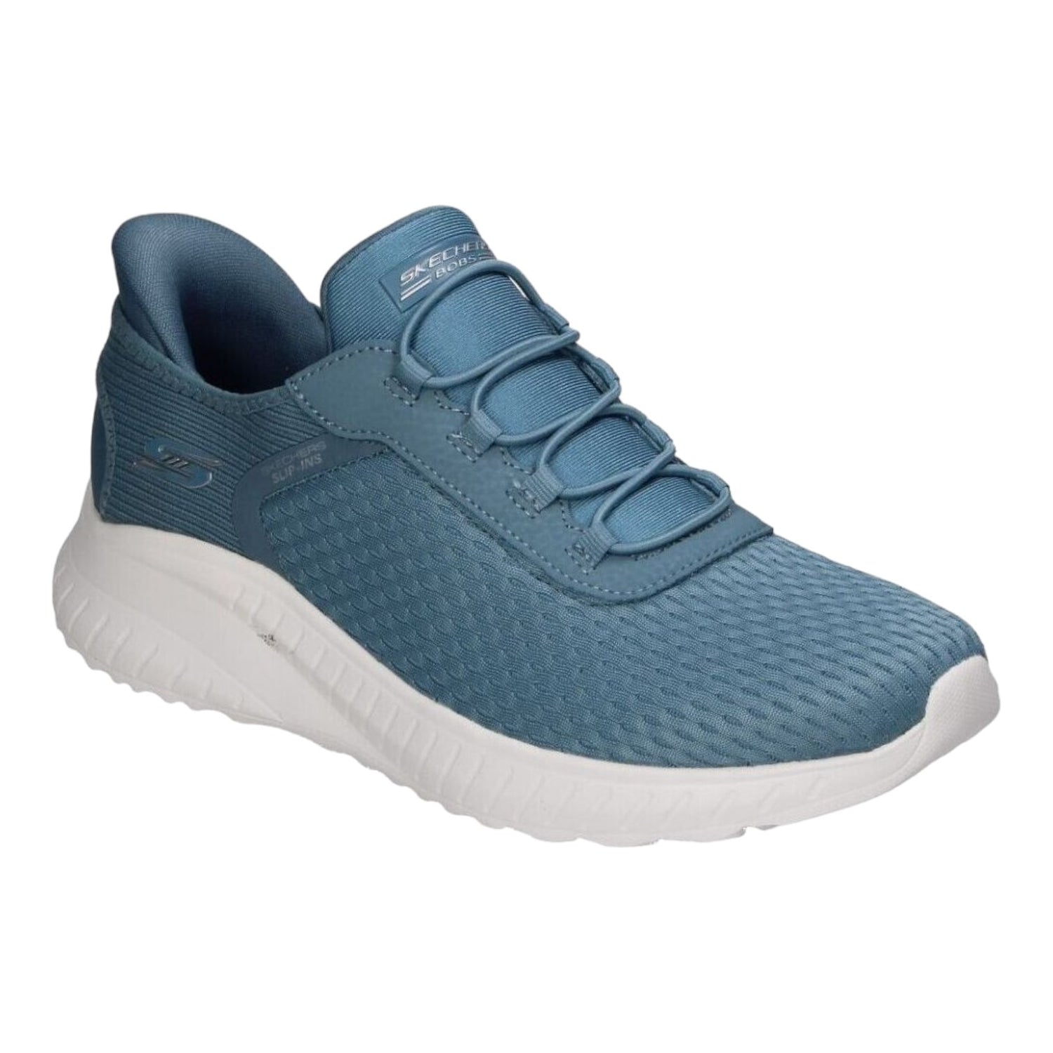 Skechers Slip-Ins BOBS Sport Squad Chaos Celeste Da Donna Con Memory Foam