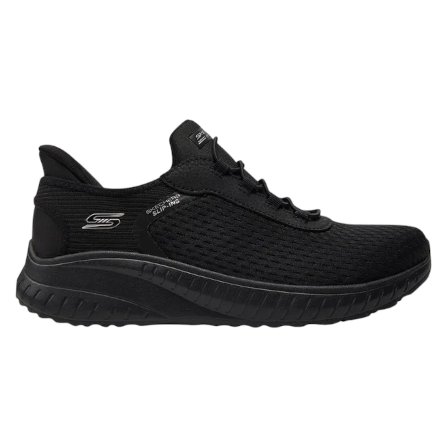 Skechers Slip-ins BOBS Sport Squad Chaos Nera da Donna con Memory Foam