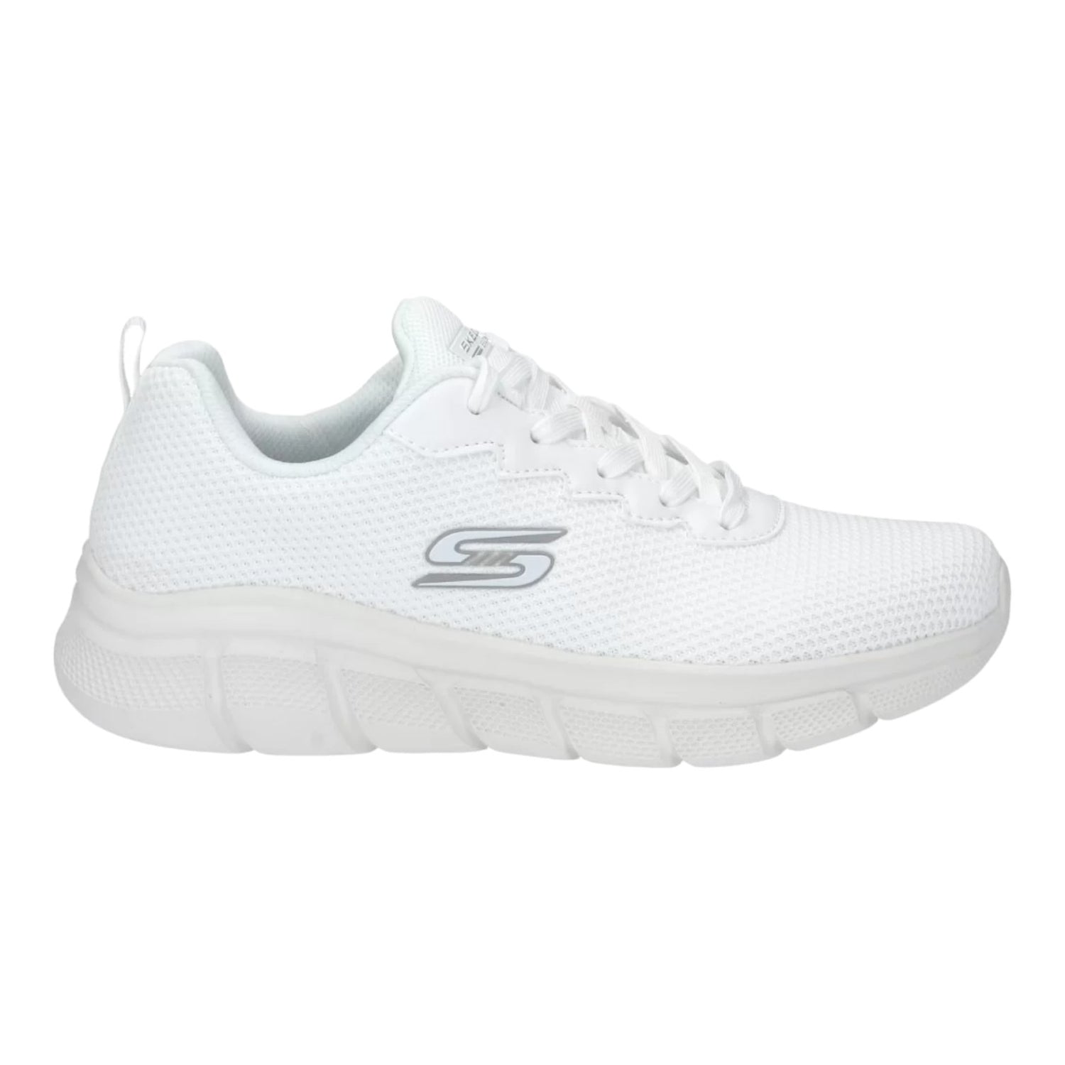 Skechers Sneakers Da Donna Bianca Memory Foam In Tessuto