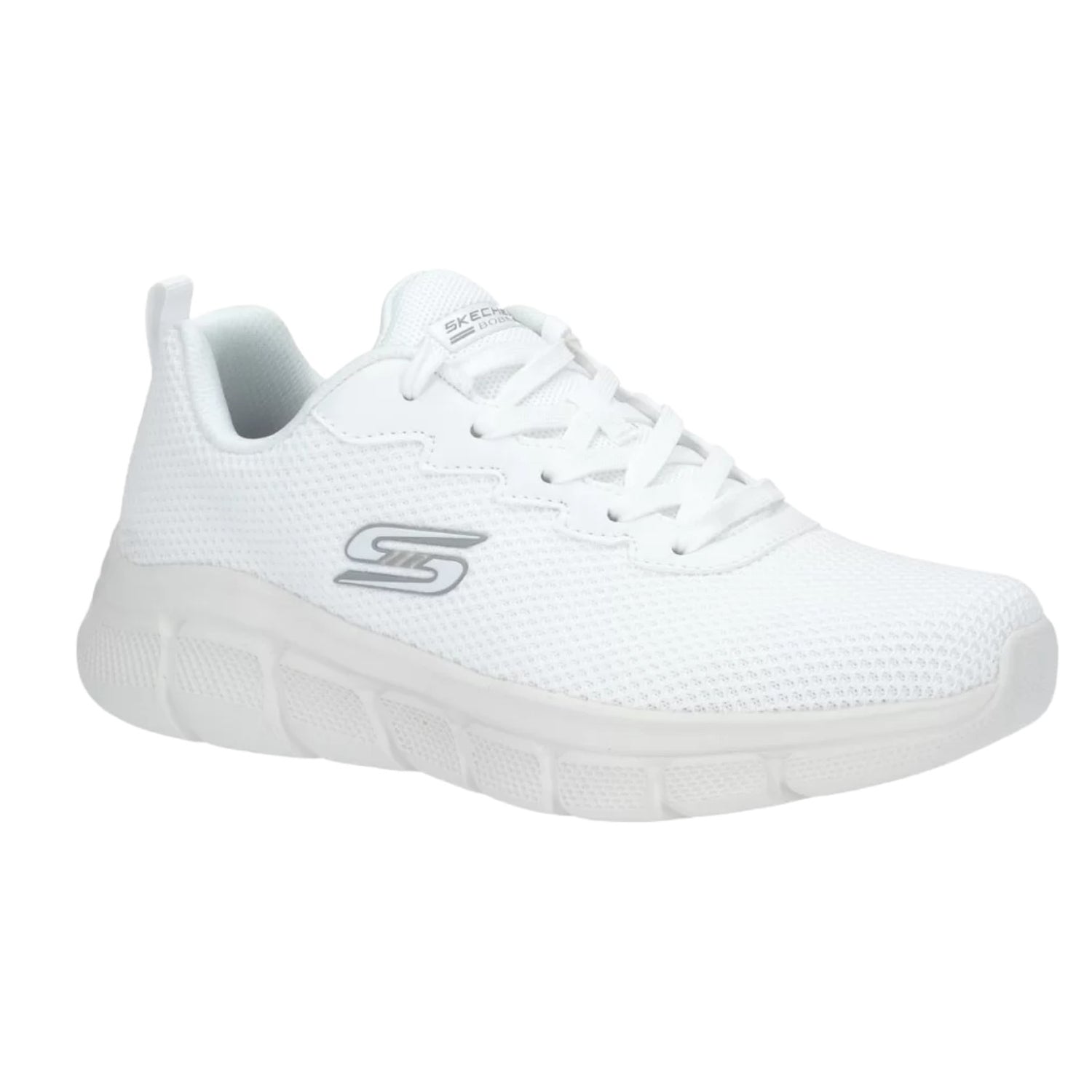 Skechers Sneakers Da Uomo Bianca Memory Foam In Tessuto