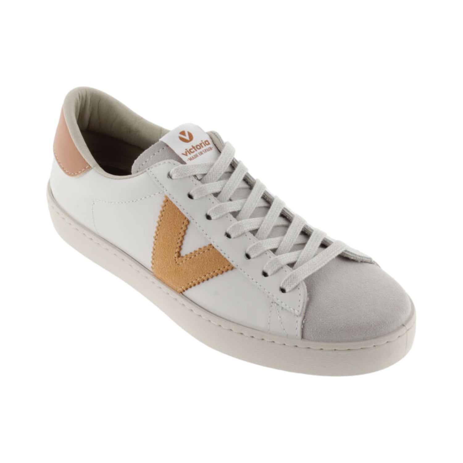 Victoria Sneakers Bianco Pesca da Donna