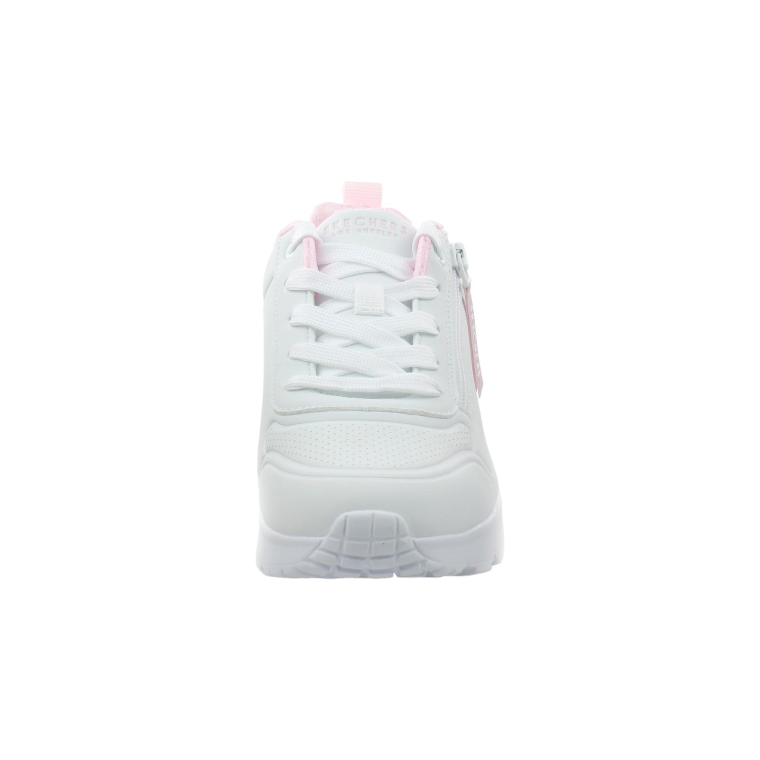 Skechers Sneakers Bianca con Cerniera Laterale da Bambina