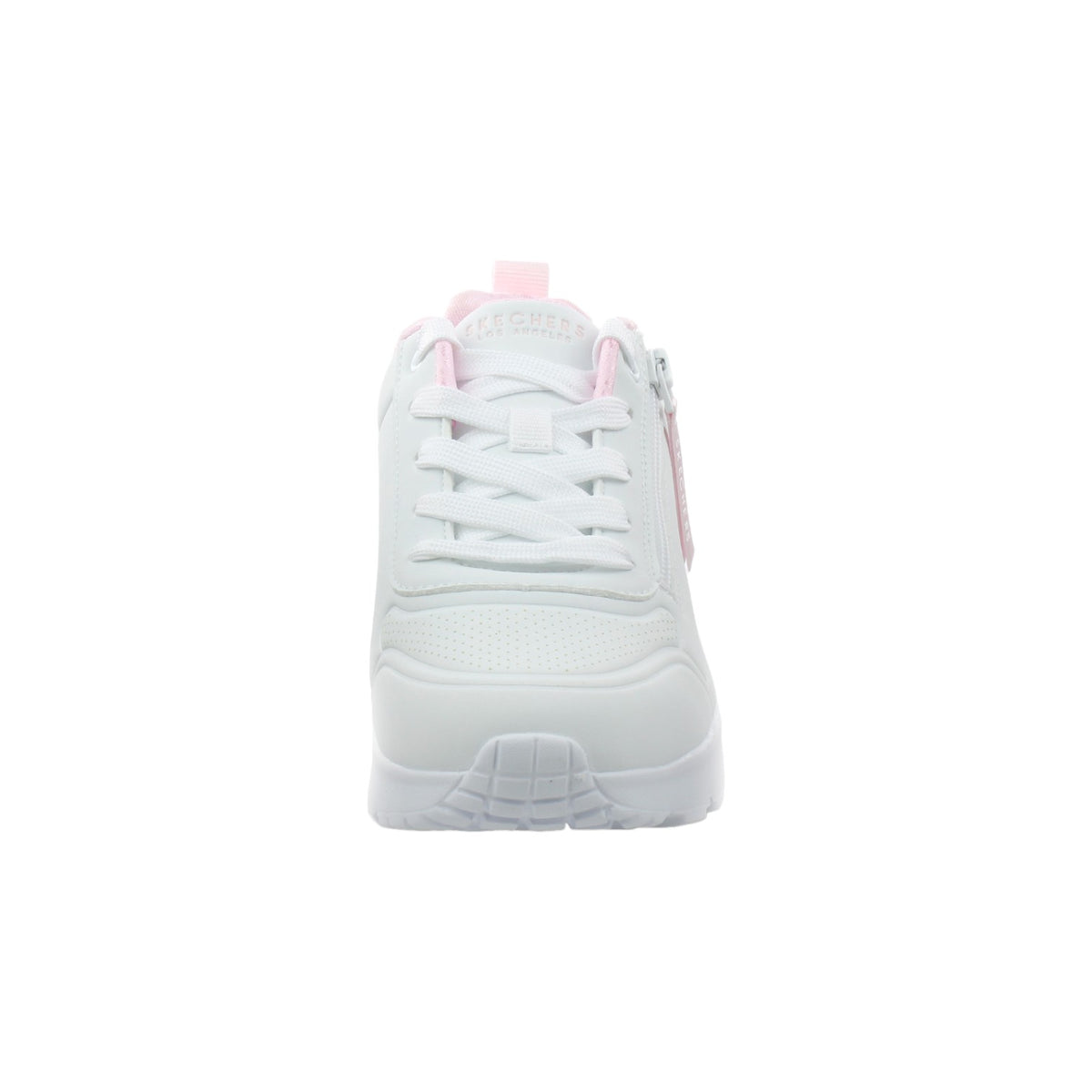 Skechers Sneakers Bianca con Cerniera Laterale da Bambina