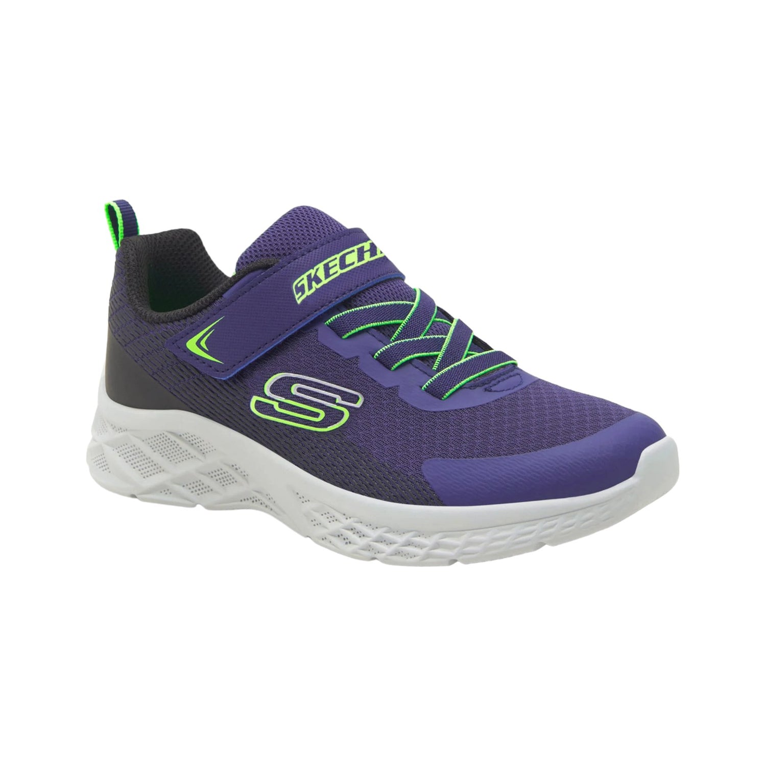 Skechers Sneakers Blu Lime Microspec II-Zovrix da Bambino