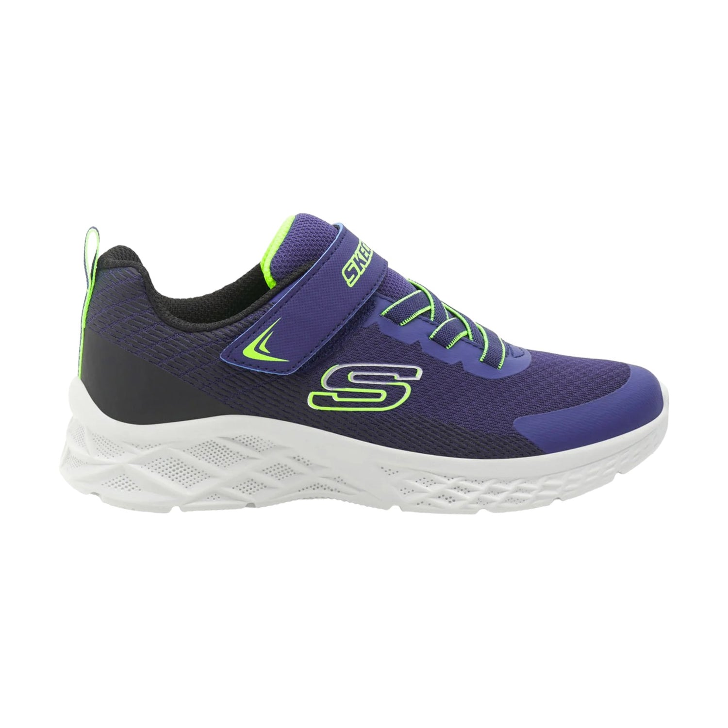 Skechers Sneakers Blu Lime Microspec II-Zovrix da Bambino