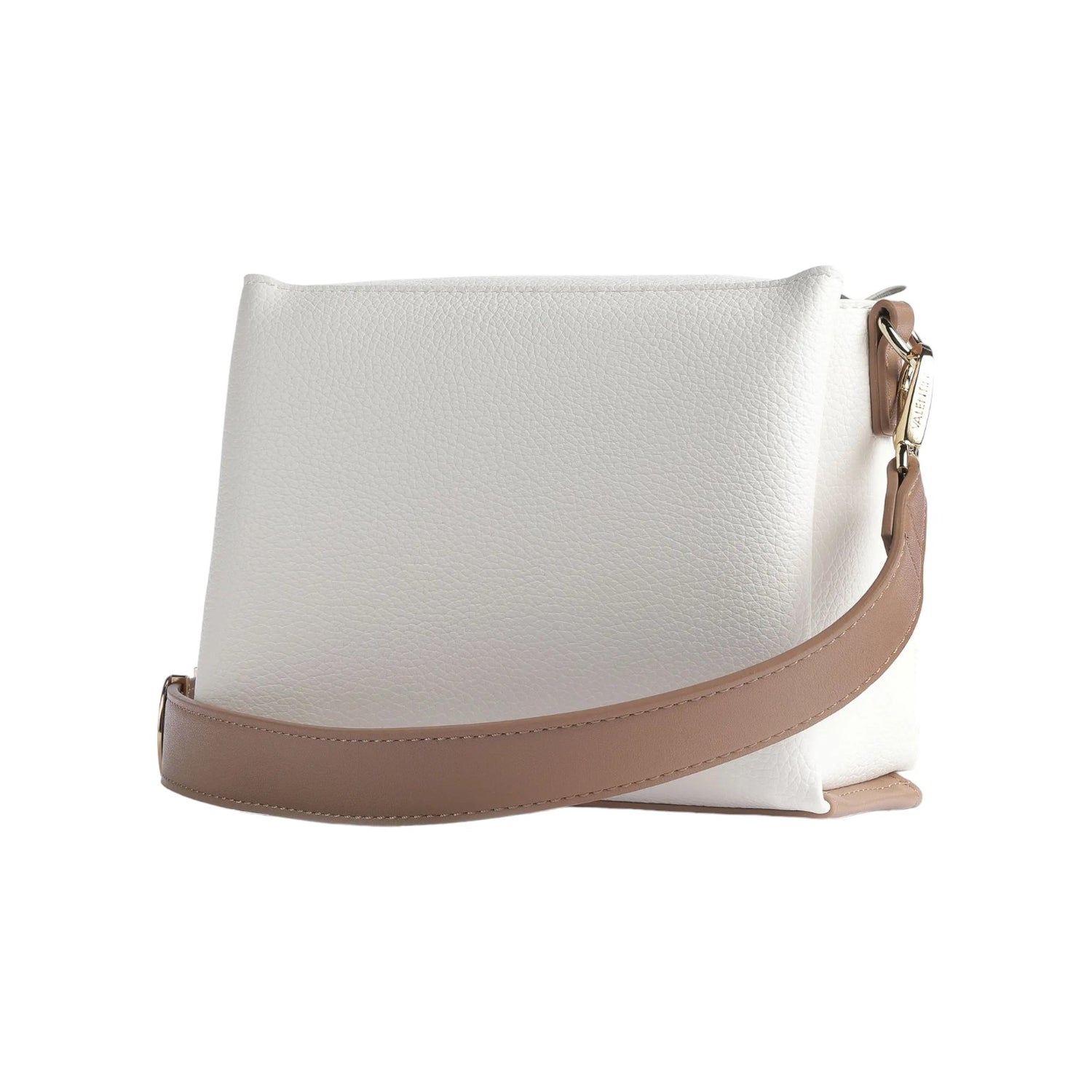 Mario Valentino Borsa Alexia Bianco Cuoio con Doppia Tracolla