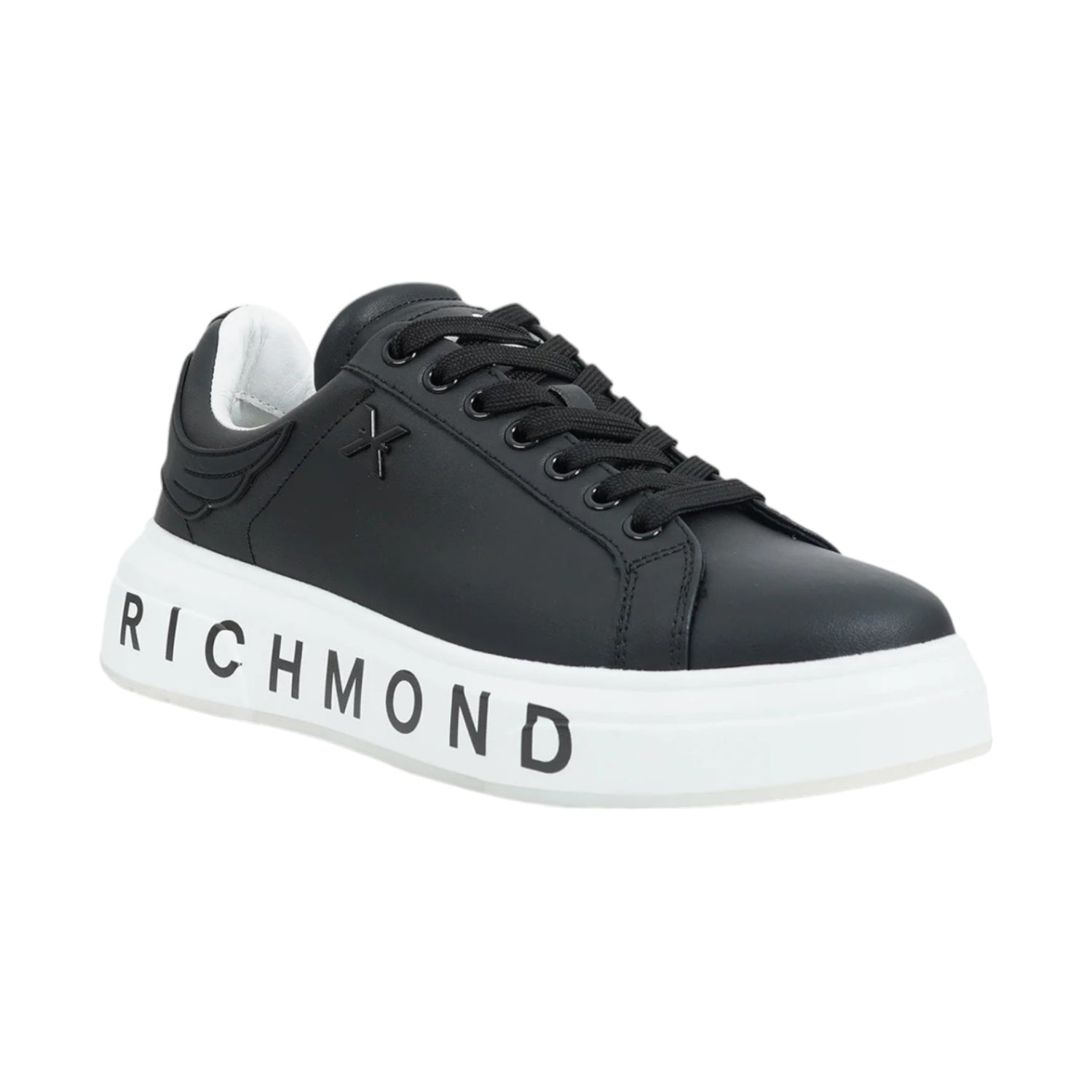 John Richmond Sneakers Nera con Suola Logata da Uomo