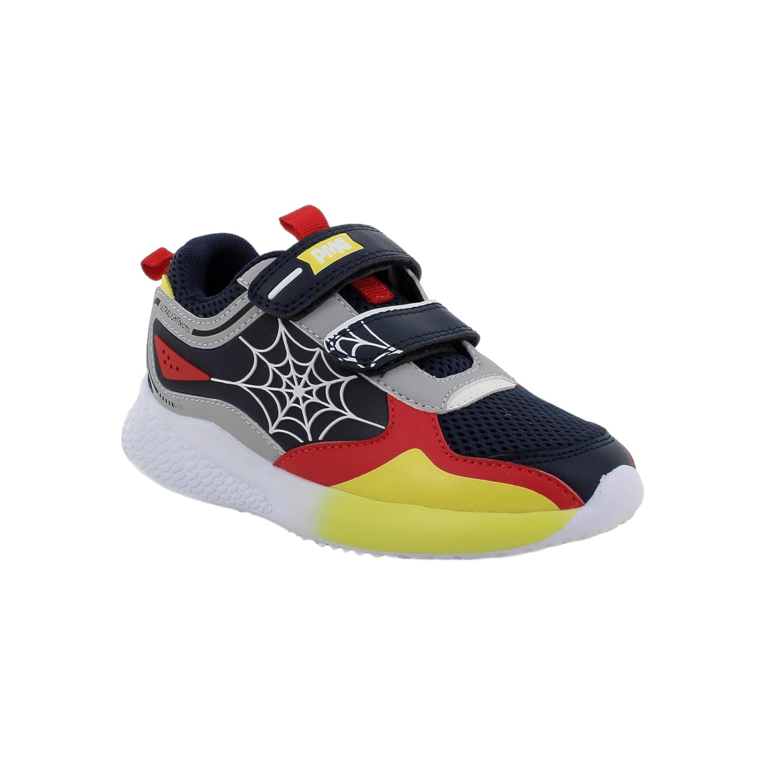 Primigi Sneakers Nero Rosso Spiderman con Doppio Strappo da Bambino