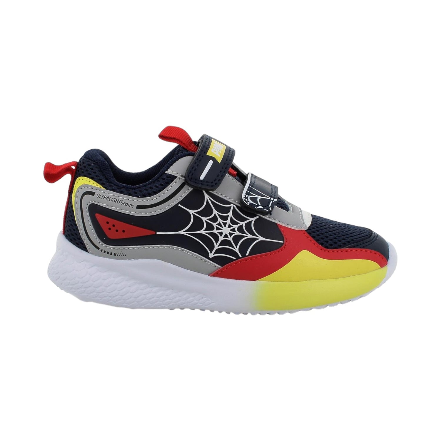 Primigi Sneakers Nero Rosso Spiderman con Doppio Strappo da Bambino