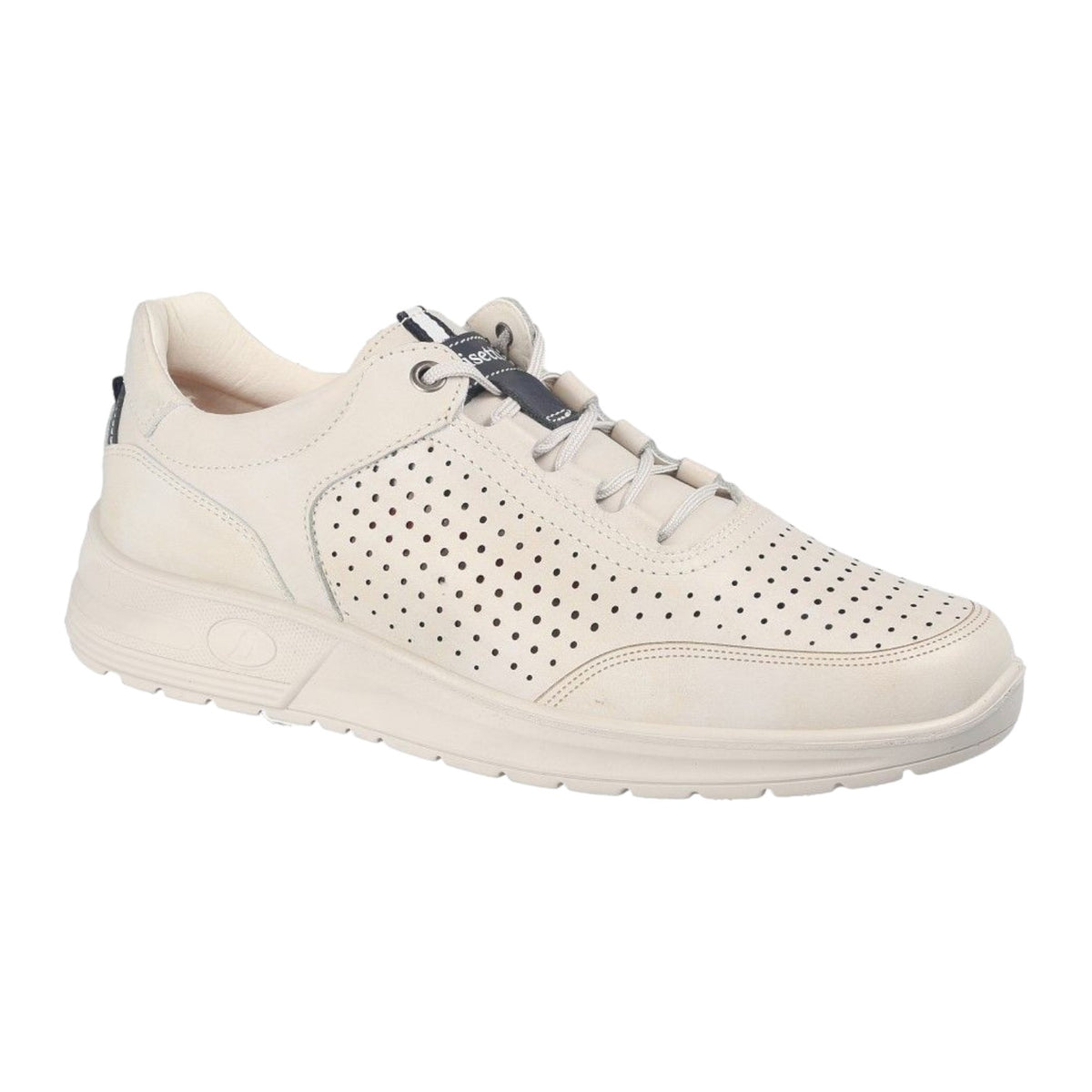 Luisetti Sneakers Uomo in Pelle Traforata Crema