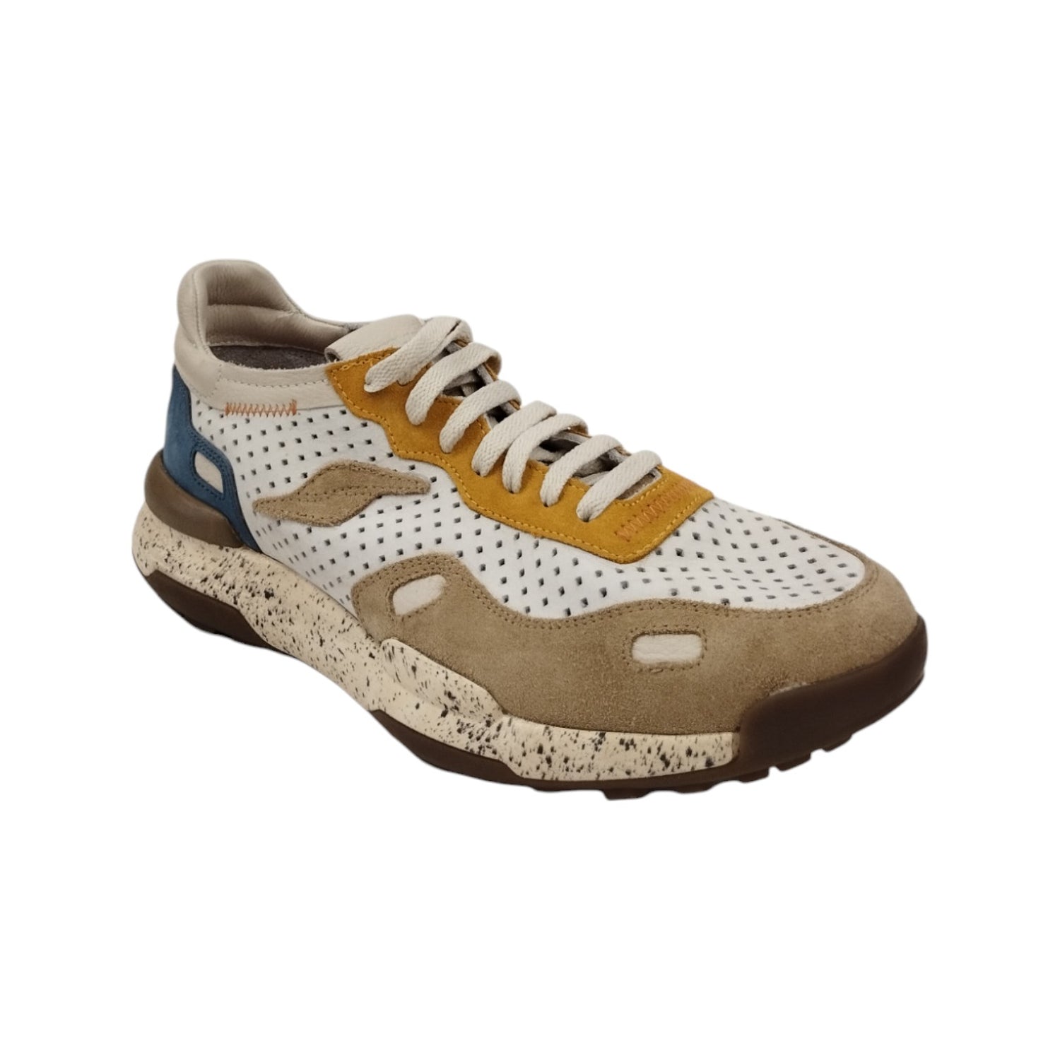 Shooters Sneakers Beige Traforate da Uomo